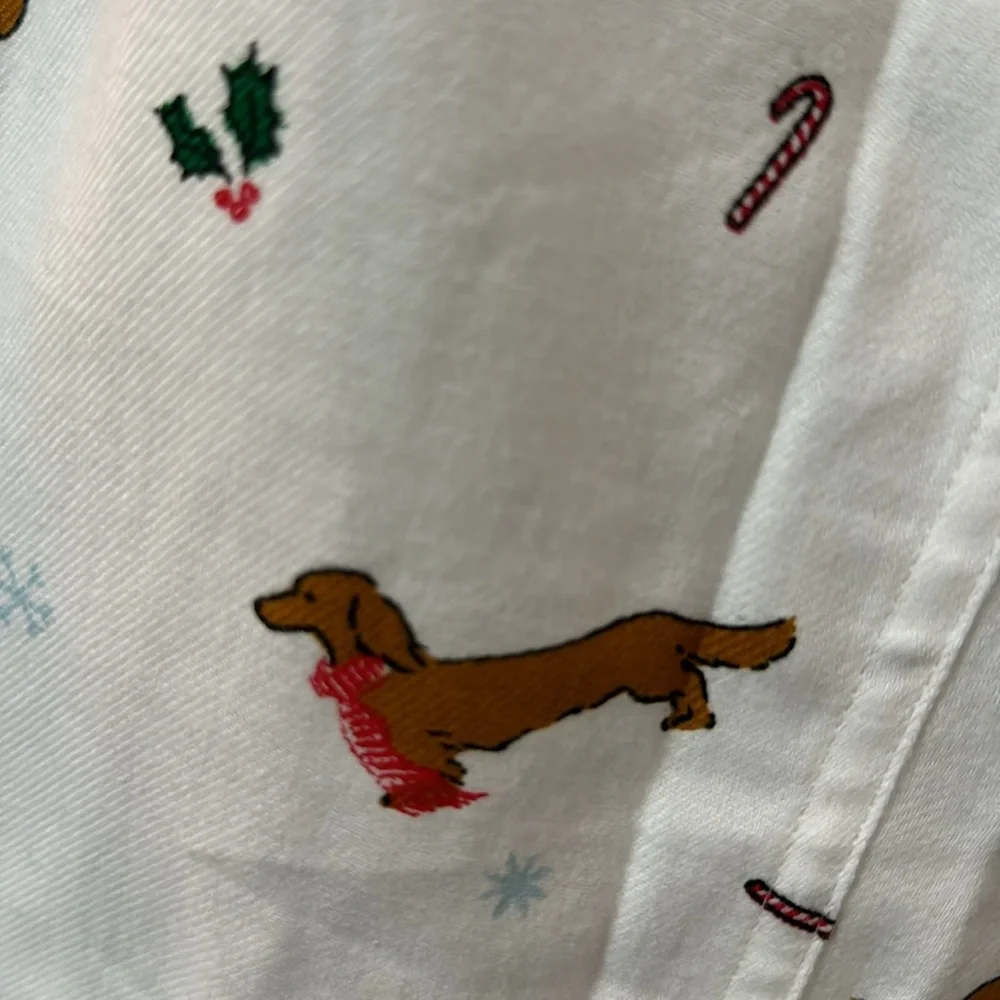 NWT J. Crew Factory flannel pajama pants, size XS petite, cute holiday dogs 🐶 - Picture 8 of 8